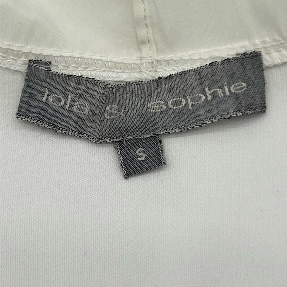 Lola and Sophie White Chifon Ruffle Cardigan - Picture 3 of 7